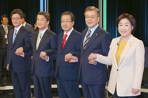 선관위 주최 첫 대선후보 토론, ‘비방·색깔론’에  남은건 '상처뿐'