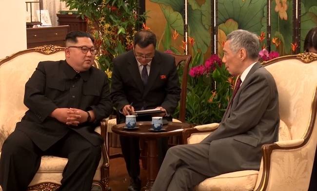 김정은, 리셴룽 총리와 회담…“싱가포르 기여, 역사에 기록될 것”