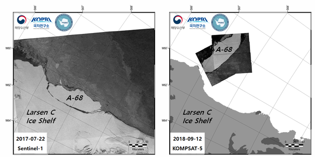 극지연구소, 우리나라 독자 기술로 남극 빙붕 붕괴 모습 관측