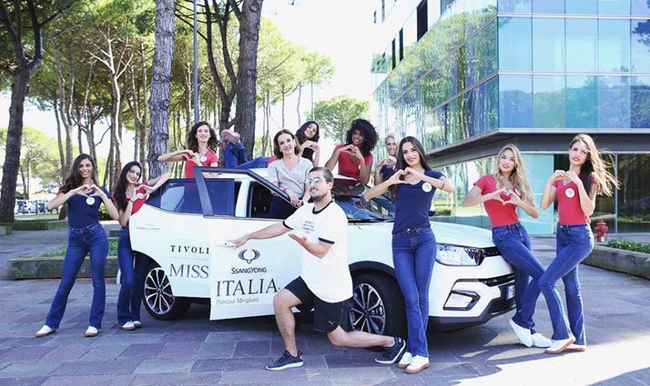 쌍용차, 미스 이탈리아 대회 후원…유럽 마케팅 강화