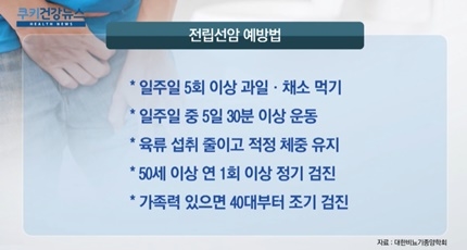 [쿠키건강뉴스] “전립선암, 한국인에게 더 치명적…조기발견 중요”