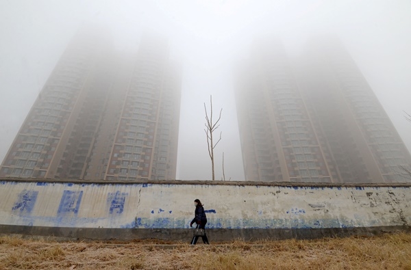 중국 베이징, 최악의 대기오염… 일부 지역 초미세먼지 농도 500㎍/㎥ 초과