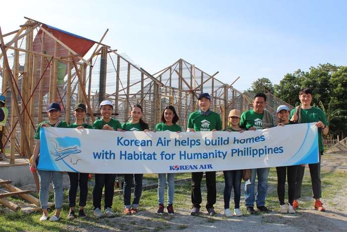 대한한공, 필리핀서 사랑의 집 짓기 봉사활동 펼쳐