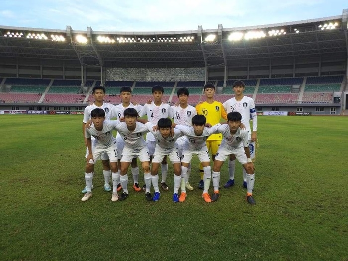 韓 U-15 축구 대표팀, 국제친선대회서 미얀마에 3-1 승리