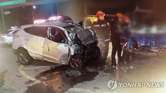 제2경인고속서 차량 연쇄 추돌…사망 1명(몽골인)·12명 부상