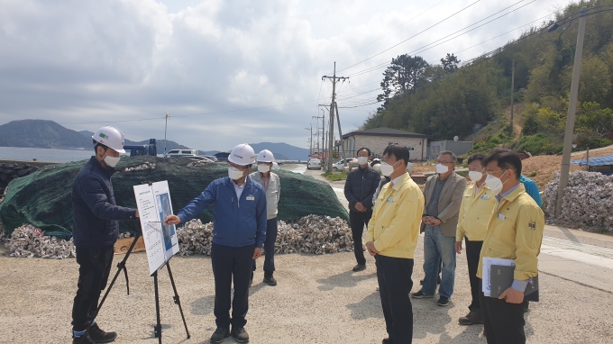 [남부경남] 거제시, 미FDA 지정해역 공공하수처리시설 설치사업 현장 점검