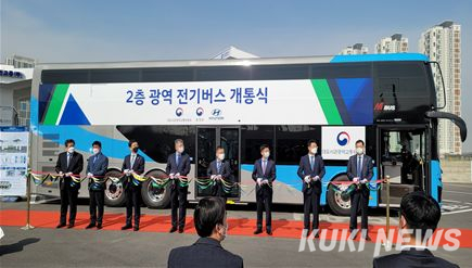 인천시, 26일 전국 최초 송도~서울 삼성역 2층 전기버스 운행