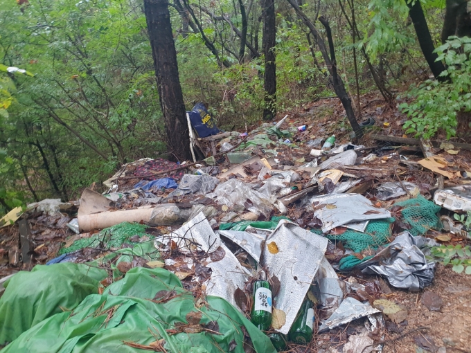 의정부시, 수락산 동막골 불법시설물·쓰레기 정비