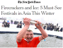 뉴욕 타임즈,  화천산천어축제 '올해 꼭 가봐야 할 축제'로 선정