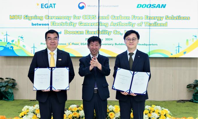 두산에너빌리티, 태국전력청과 'CCUS 및 무탄소 발전기술 공동연구 협력 협약' 체결