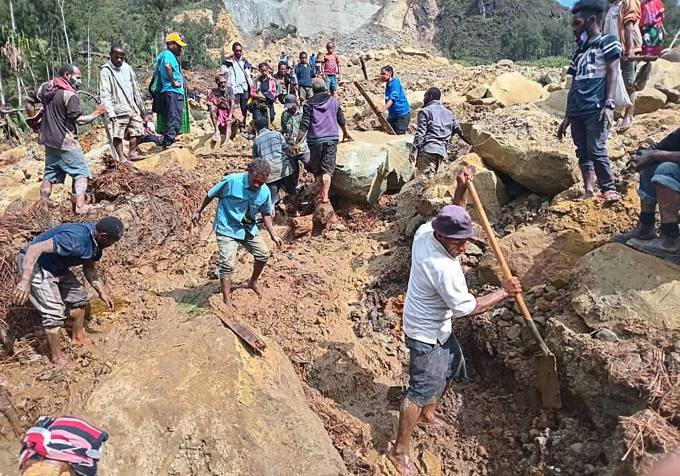 파푸아뉴기니 대형 산사태, 사망자 600명 이상 추정